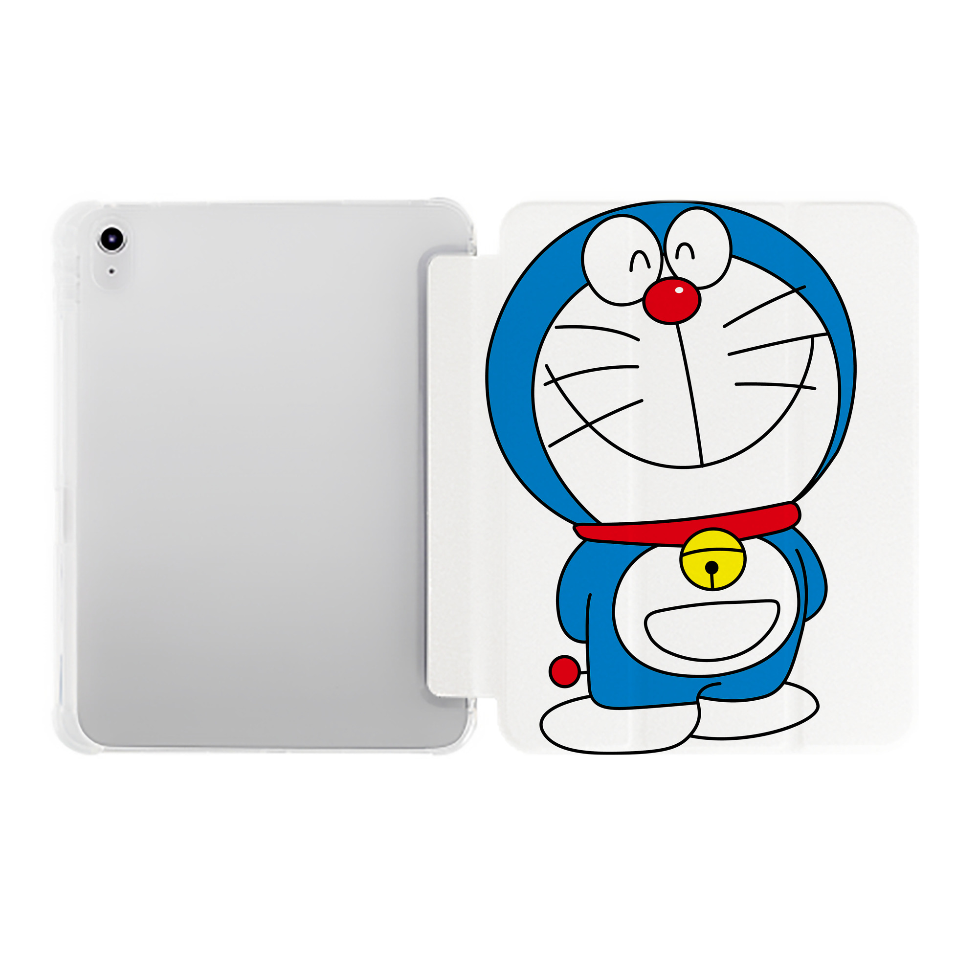 （画像用） ドラえもん Doraemon IPad ケース ペン収納付き 三つ折りスタンド PUレザー×シリコン 対応機種9.5/10.5/10.9インチ